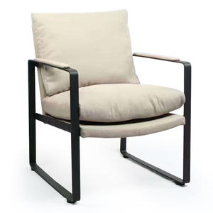 एकल सोफे लिविंग रूम पूर्ण सेट सरल यूरोपीय शैली छोटे अपार्टमेंट आकस्मिक लोहे औद्योगिक शैली अमेरिकी देश - Product Image 3