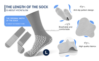 Chaussettes d'intérieur bleues jetables pour hommes, en polyester respirant, écologiques, antidérapantes, à motif de points, avec logo sur la semelle, pour adultes, idéales pour les voyages en avion