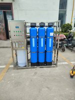 Système d'osmose inverse conteneurisé 500 LPH avec réservoir de prétraitement à 3 étapes pour installation mobile de traitement d'eau d'urgence