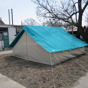 <span class=keywords><strong>Tente</strong></span> de glamping Double Fly Canvas Patrol <span class=keywords><strong>Tente</strong></span> de salon professionnel de 6m avec maille de 3m et tissu Oxford de 4m d'été pour les activités de plein air - Product Image 2