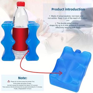 Portable Breastmilk Ice Pack HDPE Insulated 350ml Reusable Eco-Friendly for Breast <b>Pump</b> Bags & Lunch Containers - Product Image 5