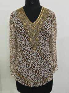 Blusa Casual de Verano para Mujer, Marca Most Wanted 2022, Nueva Moda, Georgette Sólida, Manga Larga, Bordado a Mano - Product Image 4