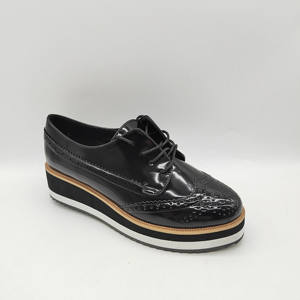 Kadınlar dantel up Brogue ayakkabı yuvarlak ayak rahat oxford <span class=keywords><strong>extreme</strong></span> <span class=keywords><strong>platform</strong></span> ayakkabılar kadın bayanlar için - Product Image 2
