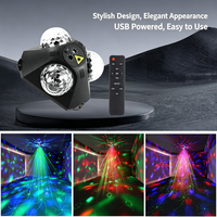 Lampe de scène LED RGBW Magic Ball contrôlée par DMX512, lumière laser stroboscopique pour fête, KTV, décoration de Noël