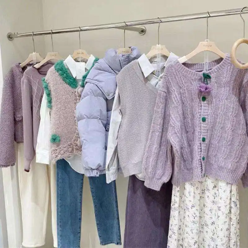 China gebrauchte Kleidung in Balefashion gebrauchte Pullover Mädchen lange Pullover gebrauchte Export kleidung