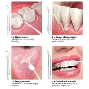 Hydropulseur Portable pour Blanchiment des Dents, Nettoyage Dentaire, Hygiène Buccale, Jet d'Eau Puissant, Brosse à Dents Électrique, Machine de Lavage Buccal - Product Image 3