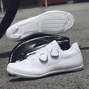 Scarpe da Ciclismo Professionali da Uomo e Donna Traspiranti con Suola in Gomma per Bici da Corsa con Aggancio Automatico Personalizzabili - Product Image 5