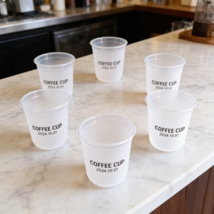 Bicchieri in Plastica Monouso Personalizzati <span class=keywords><strong>con</strong></span> Logo Stampato 2026, <span class=keywords><strong>con</strong></span> Coperchi, 12oz 16oz, per <span class=keywords><strong>Caffè</strong></span> e Bubble Tea, in PP, <span class=keywords><strong>con</strong></span> <span class=keywords><strong>Nome</strong></span> del Marchio - Product Image 1