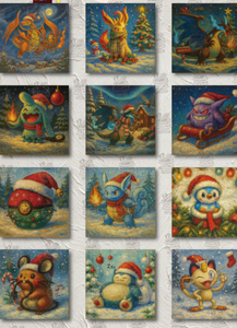 YZ sellado celebraciones tablero de arte Pokémoned pinturas de fama mundial Pokemoned disfraz Fan Art Maquina Expendedora sala de transmisión en vivo - Product Image 6