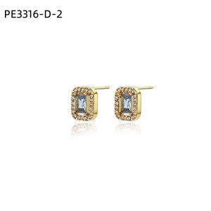 Fashion Earrings with Zirconia <b>Stud</b> PE3316 for Women High Quality Jewelry - Product Image 4