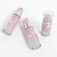 Pompe sans air PP 5ml 10ml 15ml avec capuchon pour flacon de lotion, crème, formule personnalisée, soin de la peau, huile essentielle