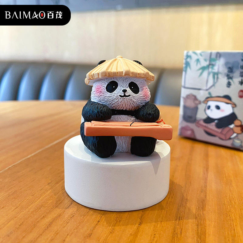 Original panda chinese style eight talents ornament