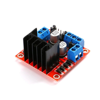 Pour Module de carte contrôleur d'entraînement moteur L298N double pont H pas à pas cc pour Arduino
