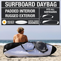 Bolsa de Lona para Tabla de Surf ODM/OEM con Cierre, Apta para Todas las Formas de Tablas de Surf, Funda Acolchada Resistente, Correa de Hombro Cómoda