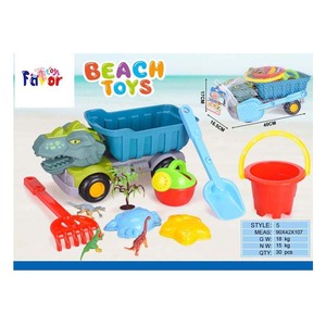 Seau de plage pliable pelle râteau moules à <span class=keywords><strong>sable</strong></span> dinosaure château de <span class=keywords><strong>sable</strong></span> jouets pour enfants <span class=keywords><strong>camion</strong></span> à <span class=keywords><strong>benne</strong></span> basculante en plastique et jouets de plage - Product Image 5
