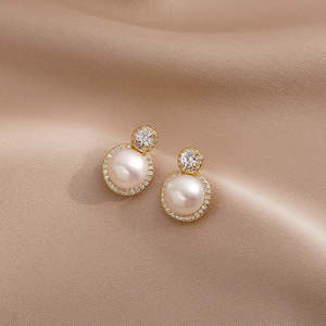 Pendientes de Perlas de Agua Dulce Estilo 1622 para Mujer, Diseño Elegante - Product Image 5
