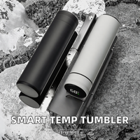 Portable Thermos Bouteille Café Thé Tasse Intelligent Température Affichage Fiole À Vide Bouteille D'eau Avec Filtre Thermos Tasse