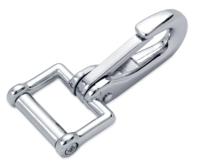 YF102080DC accessoires de quincaillerie en cuir en gros mousqueton à ressort déclencheur fermoir pivotant mousqueton en alliage de Zinc