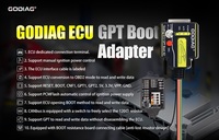 Conector GODIAG de Alta Calidad para ECU GPT Boot AD, Lectura/Escritura de ECU sin Necesidad de Desmontaje, Compatible