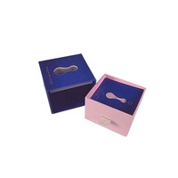 Cubo Premium diseño moderno logotipo personalizado regalo vacío cajas de joyería embalaje para anillo collar pendientes