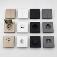 Prise murale électrique à panneau de peinture PC, norme européenne, simple, avec couvercle étanche – Offre spéciale