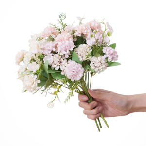 Искусственные весенние гортензии, реалистичные композиции из искусственных цветов подходят для свадеб и украшения дома. - Product Image 1