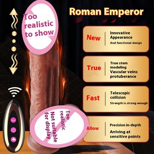 Jiuai Masturbator Wanita Kecepatan Tinggi dengan Simulasi Plug Realistis <span class=keywords><strong>Penis</strong></span> Elektrik Dildo Lembut Dildo Daging 100% Tahan Air Mainan Seks - Product Image 4