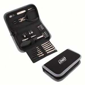 Custom 24-Piece <b>Mini</b> Pocket <b>Tool</b> <b>Kit</b> for Household Repairs - Compact & Versatile, Ideal for Promotional Gift - Product Image 1