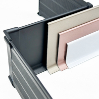 Plinthe Moderne en Alliage d'Aluminium Durable pour Escaliers, Cuisines et Hôtels - Bordure de Plinthe Personnalisée