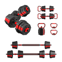 Haltères octogonaux de fitness pour hommes, en ABS, poids réglable, kettlebells et barres, équipement de musculation à domicile