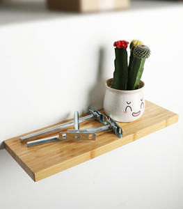 GQK Cadre de support hexagonal dissimulé pour étagère de cloison invisible, colonne de meuble à style dissimulé, support de planche en acier laminé à froid - Product Image 5