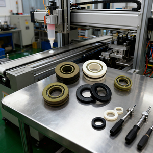 Guarnizione Idraulica per Stelo del Pistone con Molla, Alta Tenuta Meccanica in Plastica - Product Image 4