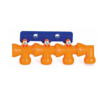 Collecteur de distribution de liquide de refroidissement CNC 4 voies de 1/4 pouce avec système de buses flexibles et robinet à bille pour contrôle total du débit