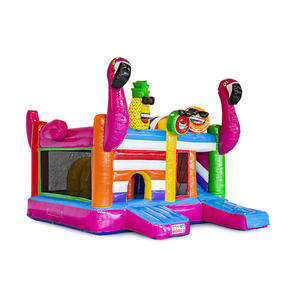 Alliance Buy juego de flamencos inflable multi play para la familia, fiesta de gorila combinada inflable, toboganes secos Jumper Moon Walk a la venta - Product Image 1