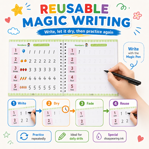 Juego <span class=keywords><strong>de</strong></span> 4 Cuadernos <span class=keywords><strong>de</strong></span> Práctica <span class=keywords><strong>de</strong></span> Escritura con Ranuras para 5 Idiomas, con Bolígrafo, 5 Recambios y Agarre para Árabe, Inglés, Francés, Español y Ruso - Product Image 6