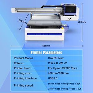 Colorsun Inkjet A1 UV Printer 6090 Machine Printing UV AB Film Spot Color Printer 6090 UV Flatbed Printer for Phone Cases Etc - Product Image 3