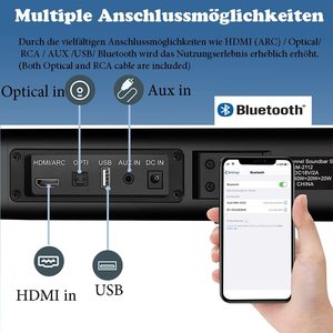 Samtronic <span class=keywords><strong>2023</strong></span> Offre Spéciale 2.0ch <span class=keywords><strong>barre</strong></span> <span class=keywords><strong>de</strong></span> <span class=keywords><strong>son</strong></span> tv haut-parleur <span class=keywords><strong>barre</strong></span> <span class=keywords><strong>de</strong></span> <span class=keywords><strong>son</strong></span> surround sans fil pour tv avec télécommande - Product Image 5