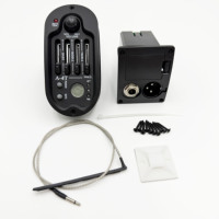 HIVE Factory Wholesale Oval 6.35mm Audio Jack 4-Band A-4T Folk Guitar EQ Equalizer System Acoustic Guitar EQ Pickup Accessories