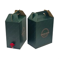 Caja de Almacenamiento de Bebidas Reciclable de 3L 5L 96OZ para Café, Té, Jugos, Bebidas Energéticas, Whisky, Cerveza, con Dispensador de Grifo, Cartón Corrugado Premium