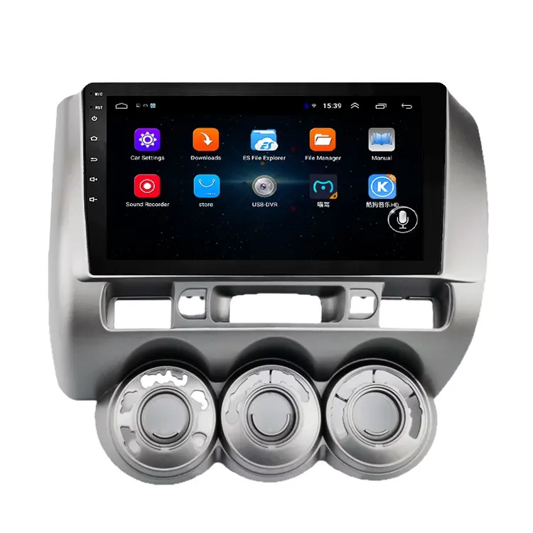 Android 12 In-dash 2 Din araç DVD oynatıcı Android GPS navigasyon Honda jazz için fit 2004 2005 2006 2007 2008 ile tak ve çalıştır