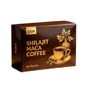 Café Noir Arabica Instantané OEM Personnalisé avec Shilajit et Maca – <span class=keywords><strong>Aphrodisiaque</strong></span> pour Hommes, Améliore la Vitalité Masculine et Booste l'Énergie - Product Image 1