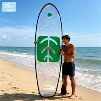 Pagaie transparente pour SUP de pêche Lumark anti-rayures, fabriquée en Chine