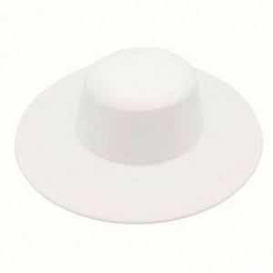 Chapeau en feutre de laine à dessus plat, chapeau melon, chapeau Fedora jazz français à large bord pour femmes, vente en gros - Product Image 2