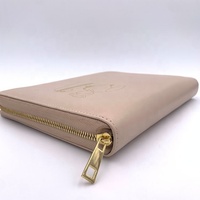 Organiseur à fermeture éclair personnalisé A5 A6 A7, motif doré, beige, classeur A5