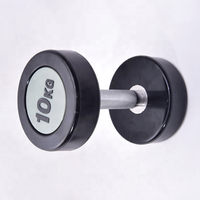 Dumbbell Premium Urethane Chromed CPU PU dengan Logo Kustom untuk Gym Rumahan Komersial