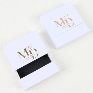 Luxury Custom Gold logo Study Cardboard Jewellery <b>Gift</b> <b>Box</b> - Product Image 1