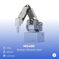 Bras robotique de bureau éducatif DOBOT MG400, robot collaboratif industriel miniature à 4 axes pour l'entraînement en laboratoire SMT et scolaire