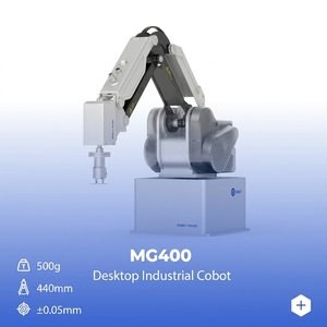 แขนหุ่นยนต์ตั้งโต๊ะเพื่อการศึกษา <span class=keywords><strong>DOBOT</strong></span> MG400 หุ่นยนต์ร่วมปฏิบัติงานอุตสาหกรรมขนาดเล็ก 4 แกน สำหรับห้องปฏิบัติการ SMT และการฝึกอบรมในโรงเรียน - Product Image 1