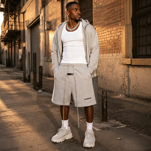 Professional Standard Custom Logo <b>Vintage</b> <b>French</b> Terry 100% Cotton Running Designer Blank Baggy Streetwear Basketball Shorts for - Product Image 2
