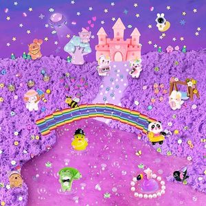 Ensemble de <span class=keywords><strong>slime</strong></span> Forêt Violette avec <span class=keywords><strong>slime</strong></span> Bingsu en mousse transparente Cloud Butter, breloques, additifs et cartes cadeaux pour la vente en gros, OEM, ODM, fourniture d'usine - Product Image 5
